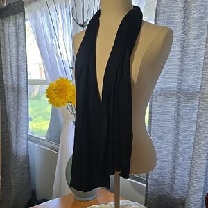 Elegant Black Women's Scarf - Lightweight & Versatile